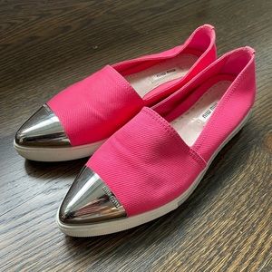 Miu Miu Metal Toe Cap Pink Sneaker, Size 35.5